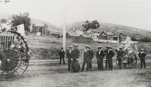 Chinese Fire Company, Ventura Parade : July 4, 1874