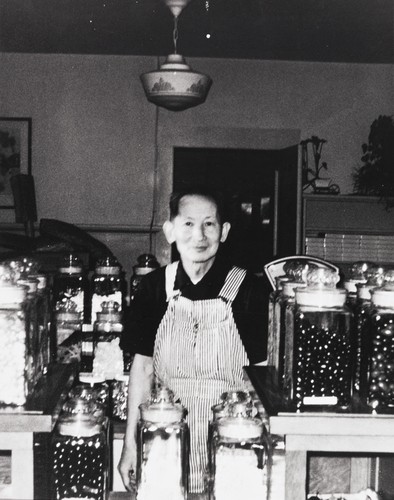 Richard Q. Chong, owner of Chong's Home Made Candies ; the store was located on the corner of Palm & Chorro Streets in Chinatown