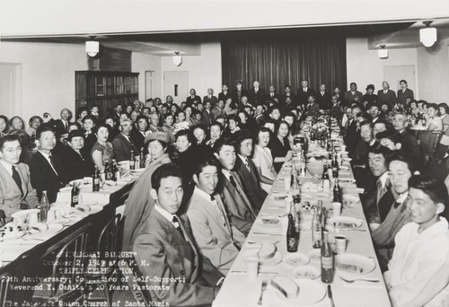 Japanese Union Church of Santa Maria Triple Celebration : October 2, 1949. (20th Anniversary, completion of self support, and Rev. Y. Oshita's 20th year pastorate)