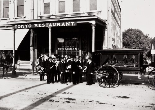 Funeral of L.Y. Ito : Tokyo Restaurant, 426 State St., Santa Barbara : early 1900s