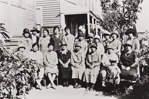 Guadalupe Women's Association Ladies Meeting at the original Guadalupe Buddhist Church : 1926