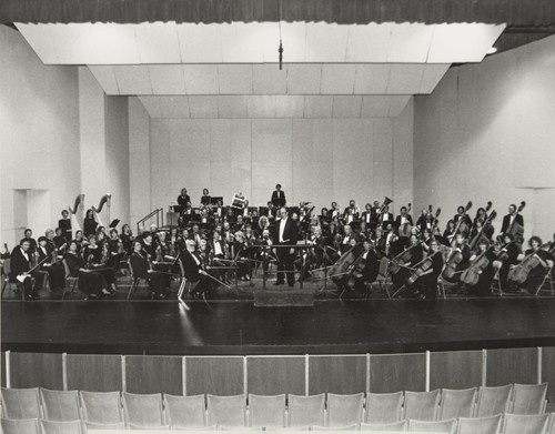 Mr. Frank Salazar conducting the Ventura Symphony