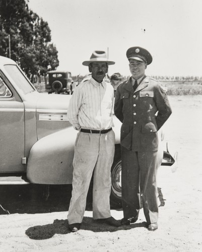 Pat Hernandez and his dad, World War II
