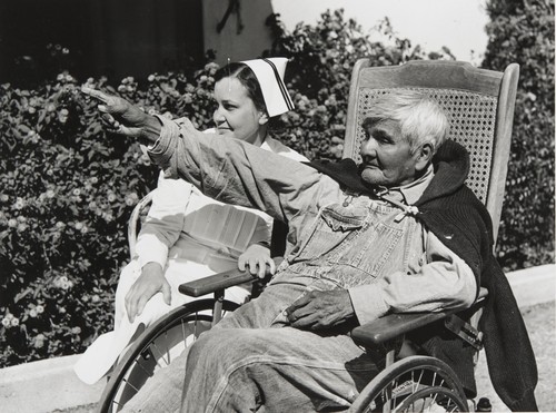 Juan Justo at Santa Barbara General Hospital, shortly before his death in 1941