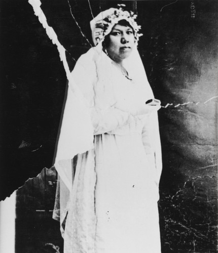 Vera Ortega at confirmation : ca. 1915, daughter of Antonio María and Isidora Ortega