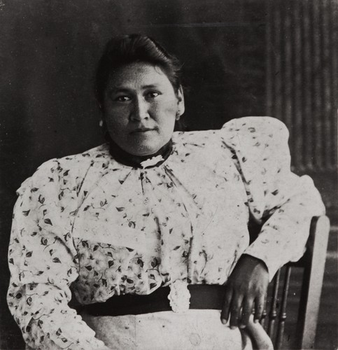 Juana Arabos (née Valenzuela), first cousin of Juan Justo, daughter of Isabel, Barbareño Chumash, and Hilario Valenzuela, a Yaqui Indian who lived in Santa Barbara