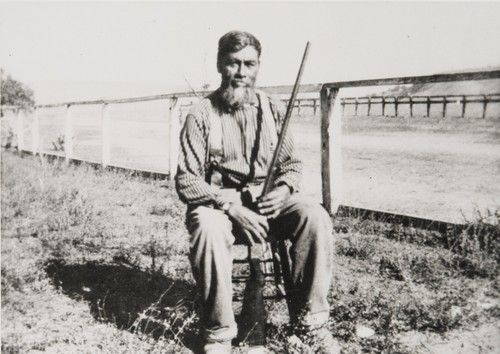 José Dolores Solares, Chief of the Santa Ynez Indians : ca. 1907. Photo by Mamie Goulet