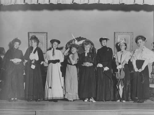 Cast of "The Bird on Nellie's Hat", presented by the Minerva Club, February 21, 1947