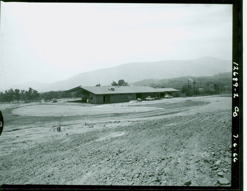 View of construction of Marshall Canyon Golf Course