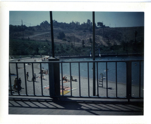 View of Puddingstone Swim Park at Frank G. Bonelli Regional Park