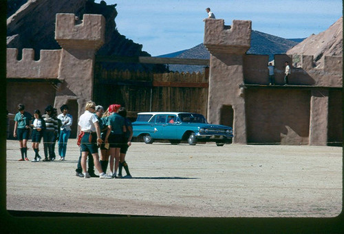 View of fort film set at Vasquez Rocks Natural Area Park