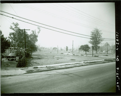 View of the property before construction of Obregon Park