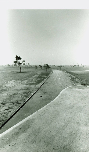 View of construction of Victoria Golf Course