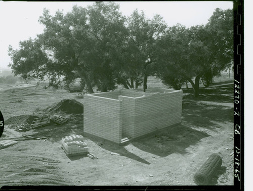 View of construction of Marshall Canyon Golf Course