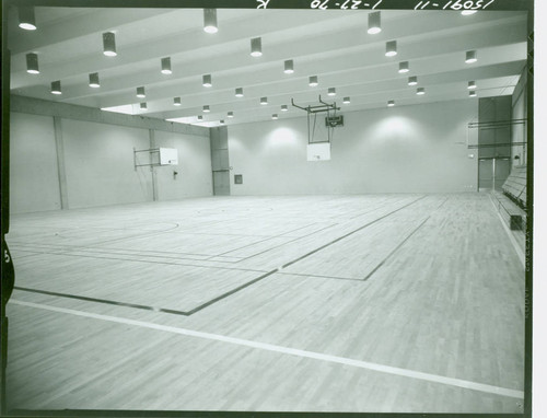 View of the interior of the gymnasium at Enterprise Park