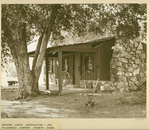 View of Walker Cabin at Placerita Canyon Natural Area