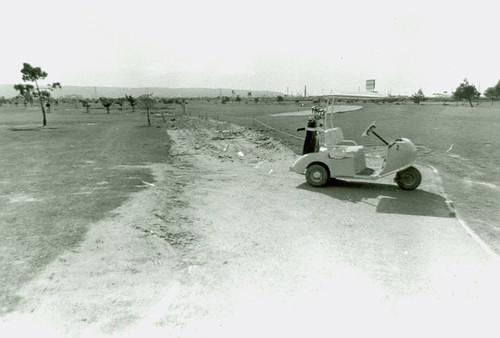 View of construction of Victoria Golf Course