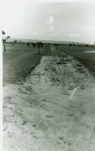 View of construction of Victoria Golf Course