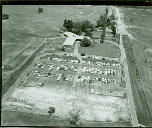 Aerial view of Whittier Narrows Golf Course