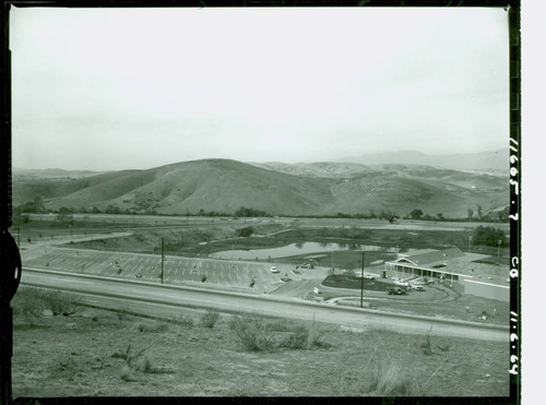 View of construction of Diamond Bar Golf Course