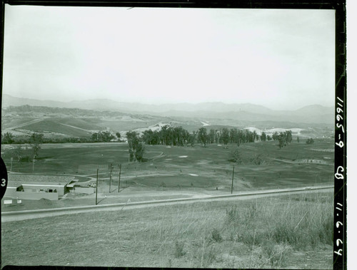 View of construction of Diamond Bar Golf Course