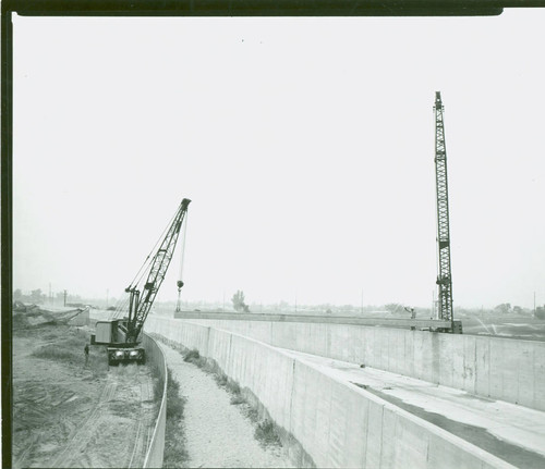 View of construction of Whittier Narrows Golf Course