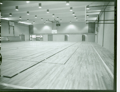 View of the interior of the gymnasium at Enterprise Park