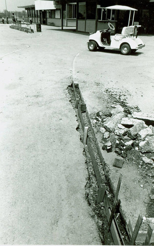 View of construction of Victoria Golf Course