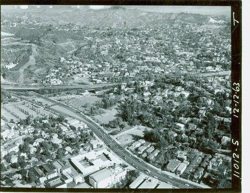 Aerial view of the Hollywood Bowl