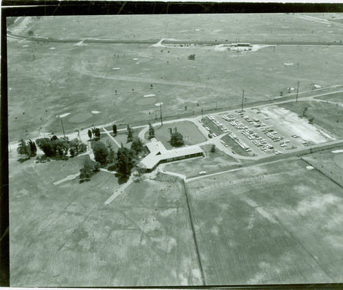 Aerial view of Whittier Narrows Golf Course