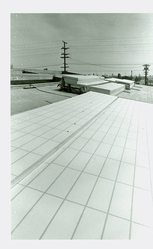 View of construction of the swimming pool enclosure at Roosevelt Park