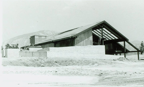 View of construction of El Cariso Golf Course clubhouse