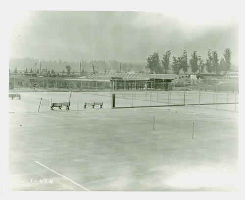 View of the tennis courts at Arcadia Community Regional Park