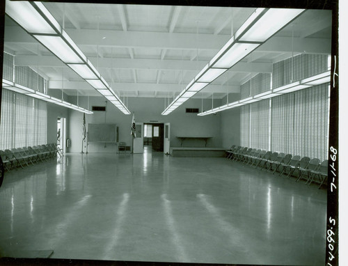 Interior view of the Adventure Park community building