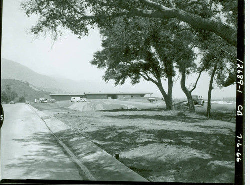 View of construction of Marshall Canyon Golf Course