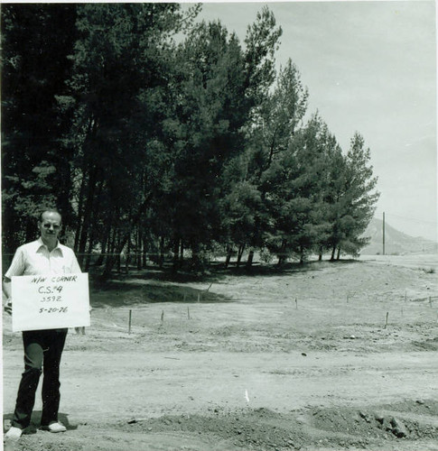 View of construction of Veterans Memorial Park