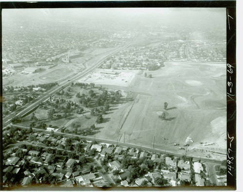 Aerial view of La Mirada Park and Golf Course