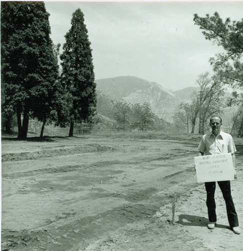 View of construction of Veterans Memorial Park