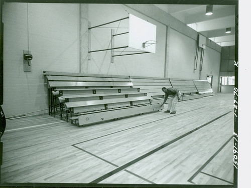 View of the interior of the gymnasium at Enterprise Park