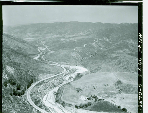 Aerial view of Castaic Lake