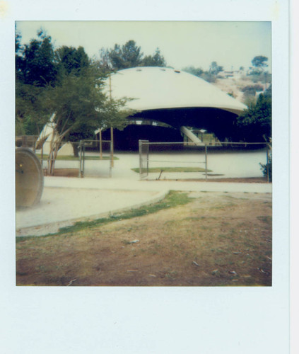 View of the walkway and sports dome at City Terrace Park