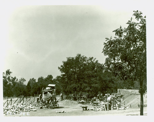 View of rock wall construction at Charles S. Farnsworth Park