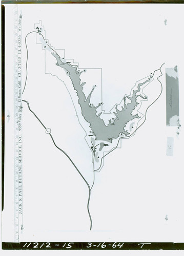 Image of a map of Castaic Lake