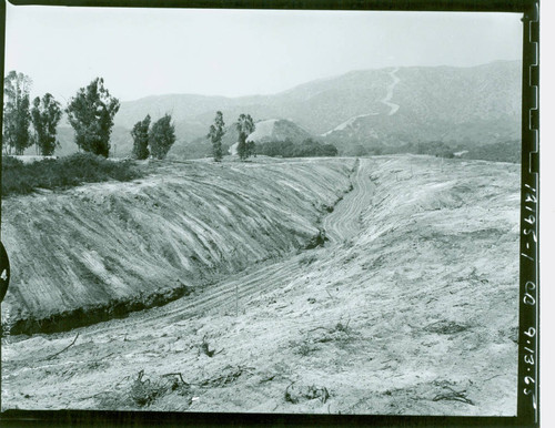 View of construction of Marshall Canyon Golf Course