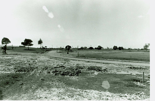 View of construction of Victoria Golf Course