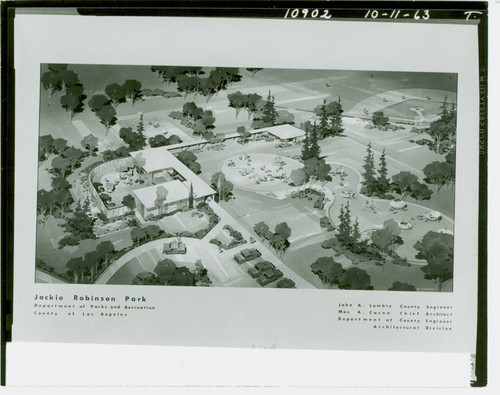 Architectural illustration of Jackie Robinson Park