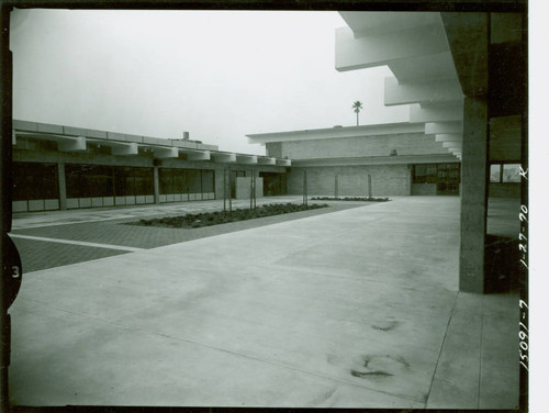 View of construction of the gymnasium at Victoria Park