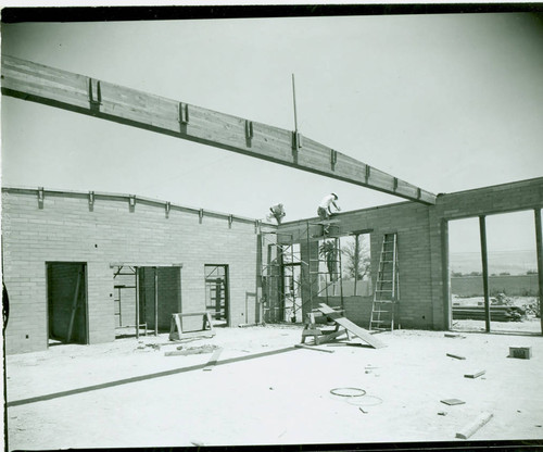 View of construction at Whittier Narrows Recreation Area