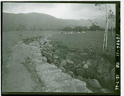 View of construction of Marshall Canyon Golf Course