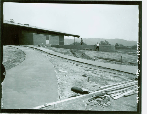 View of construction of Marshall Canyon Golf Course